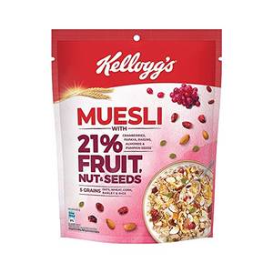 KELLOGGS MUESLI FRUIT NUT&SEEDS   240G